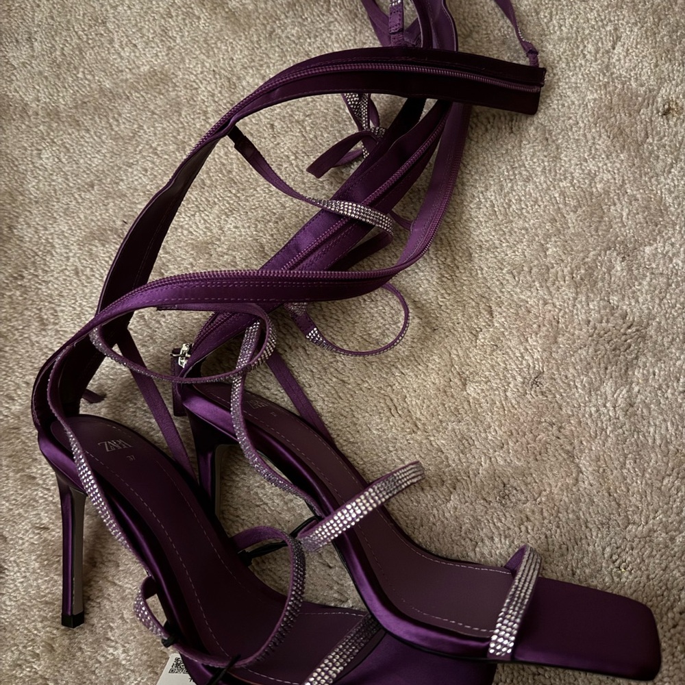 ZARA Elegant Purple Women's Heels